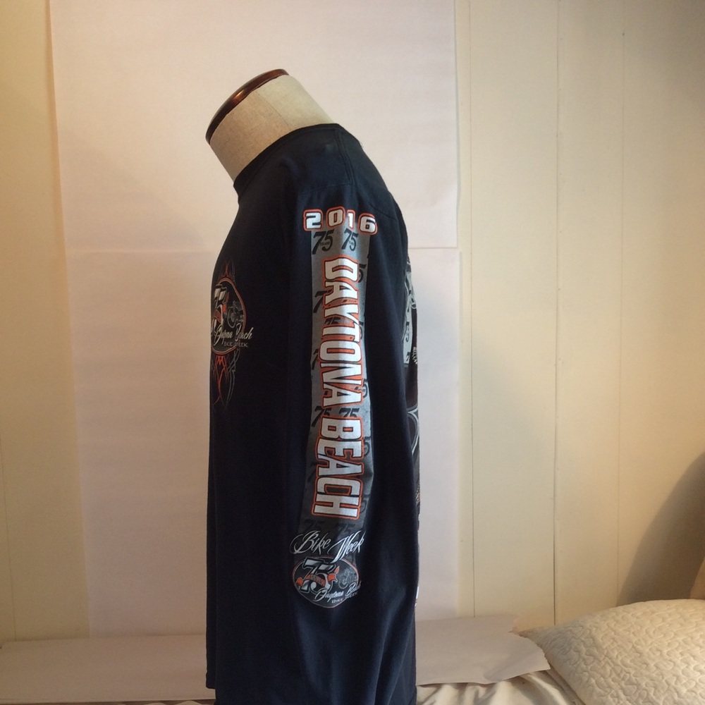 75th Annual Daytona Beach Bike Week t-shirt sz M - Picture 5 of 7